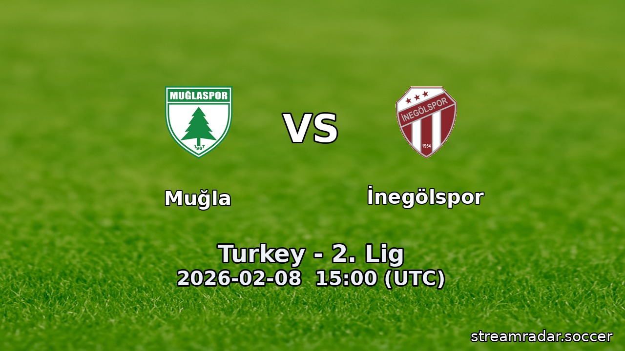 Muğla vs İnegölspor
