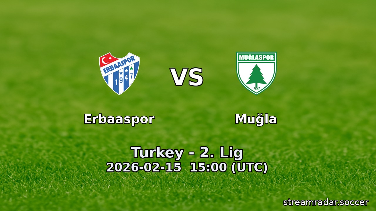 Erbaaspor vs Muğla