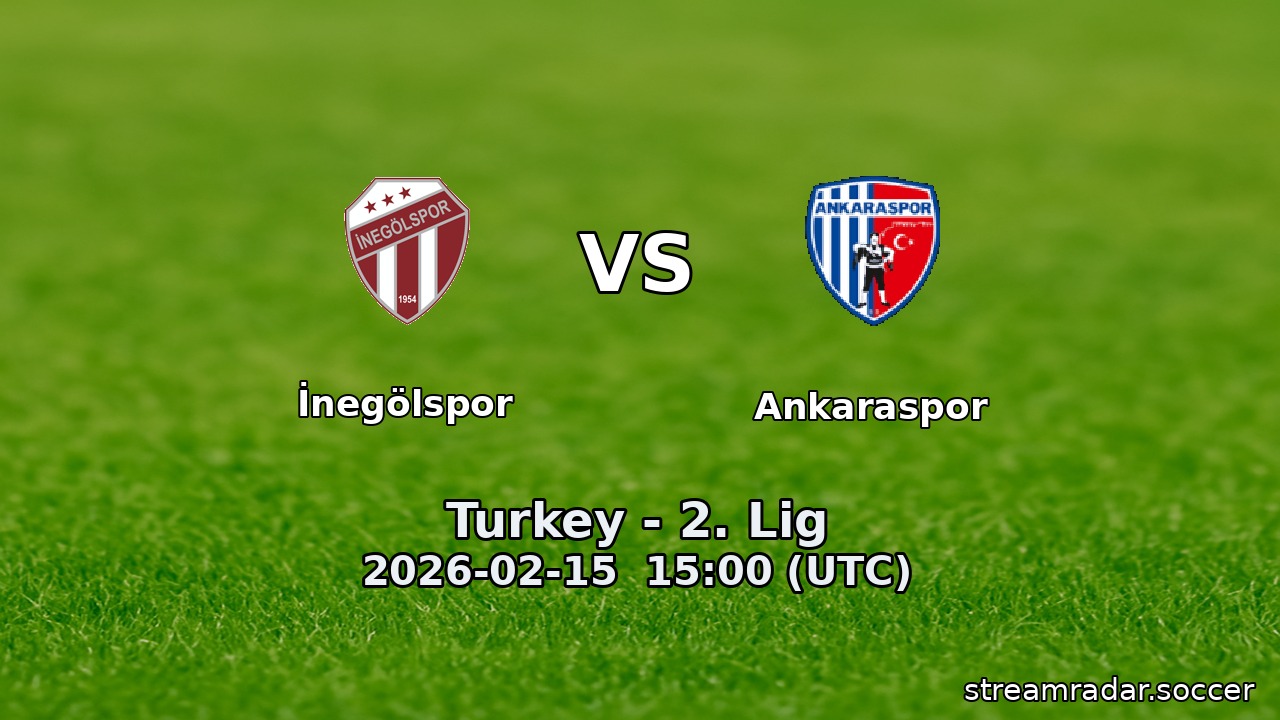 İnegölspor vs Ankaraspor