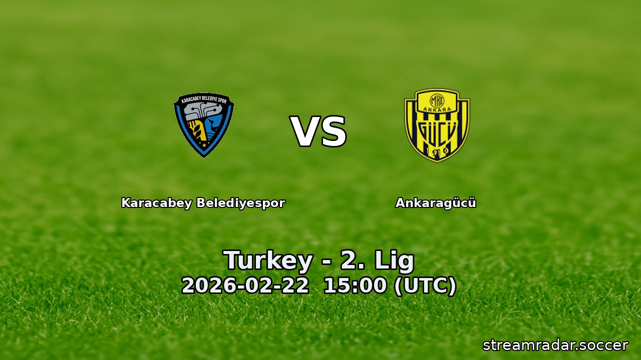 Karacabey Belediyespor vs Ankaragücü
