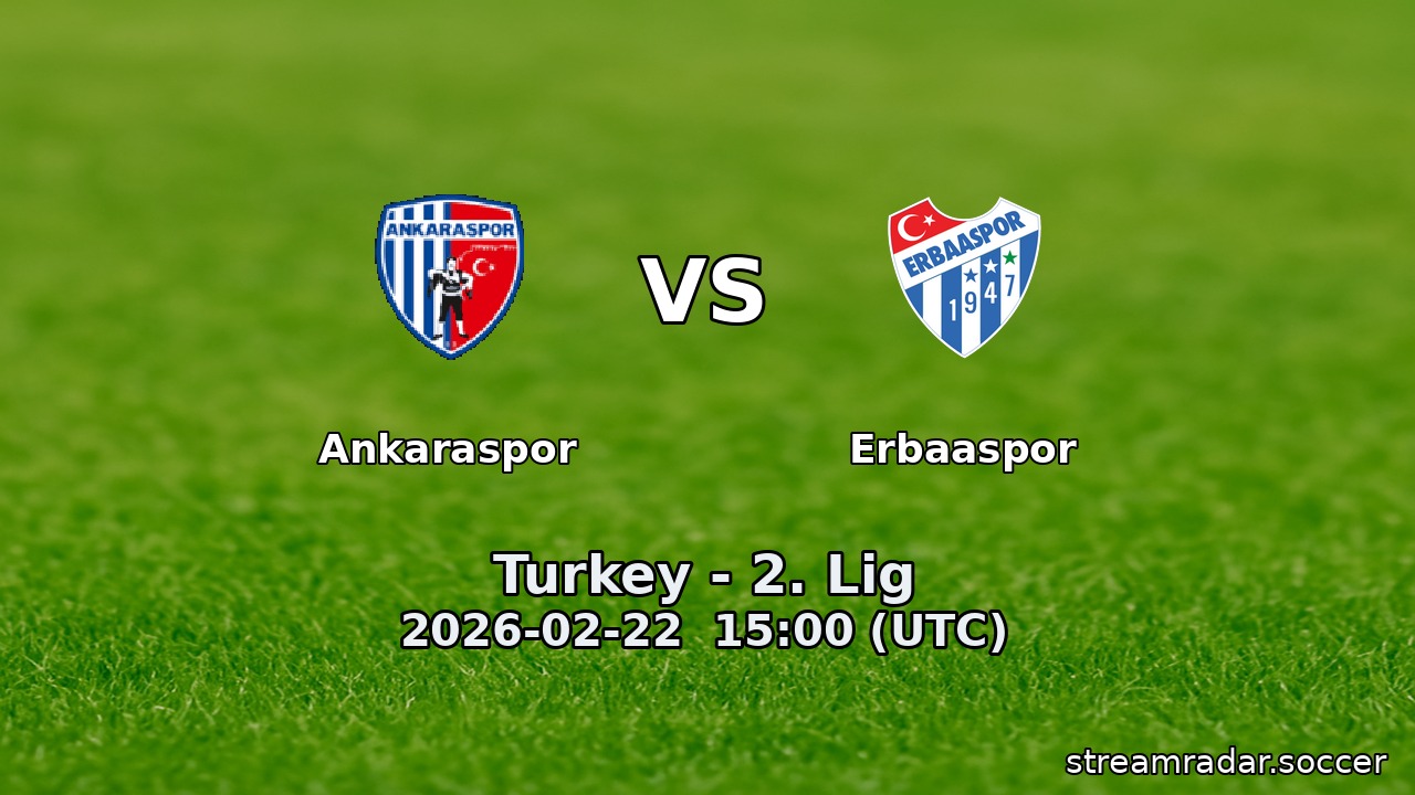 Ankaraspor vs Erbaaspor