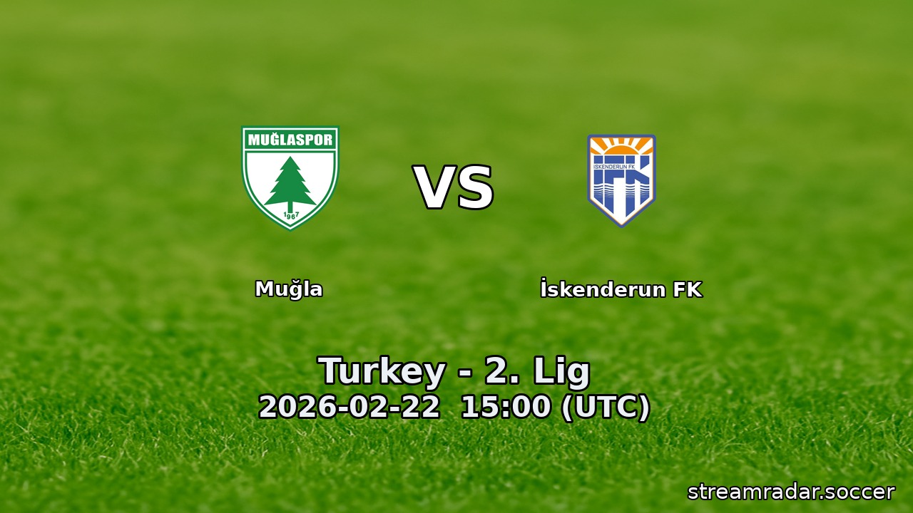 Muğla vs İskenderun FK