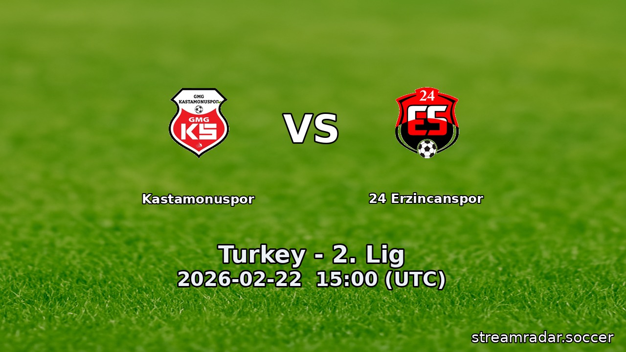 Kastamonuspor vs 24 Erzincanspor