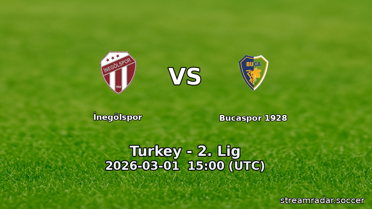 İnegölspor vs Bucaspor 1928