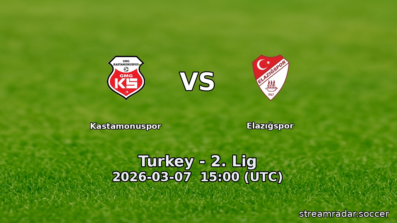 Kastamonuspor vs Elazığspor