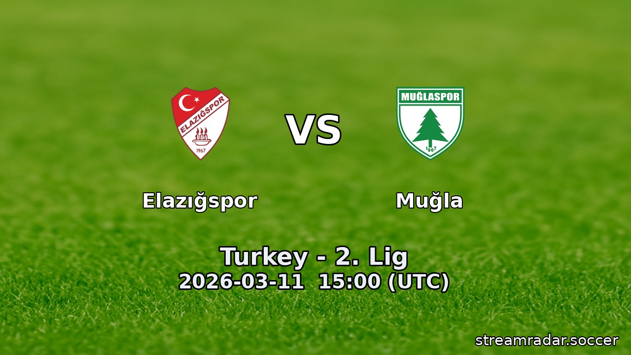 Elazığspor vs Muğla