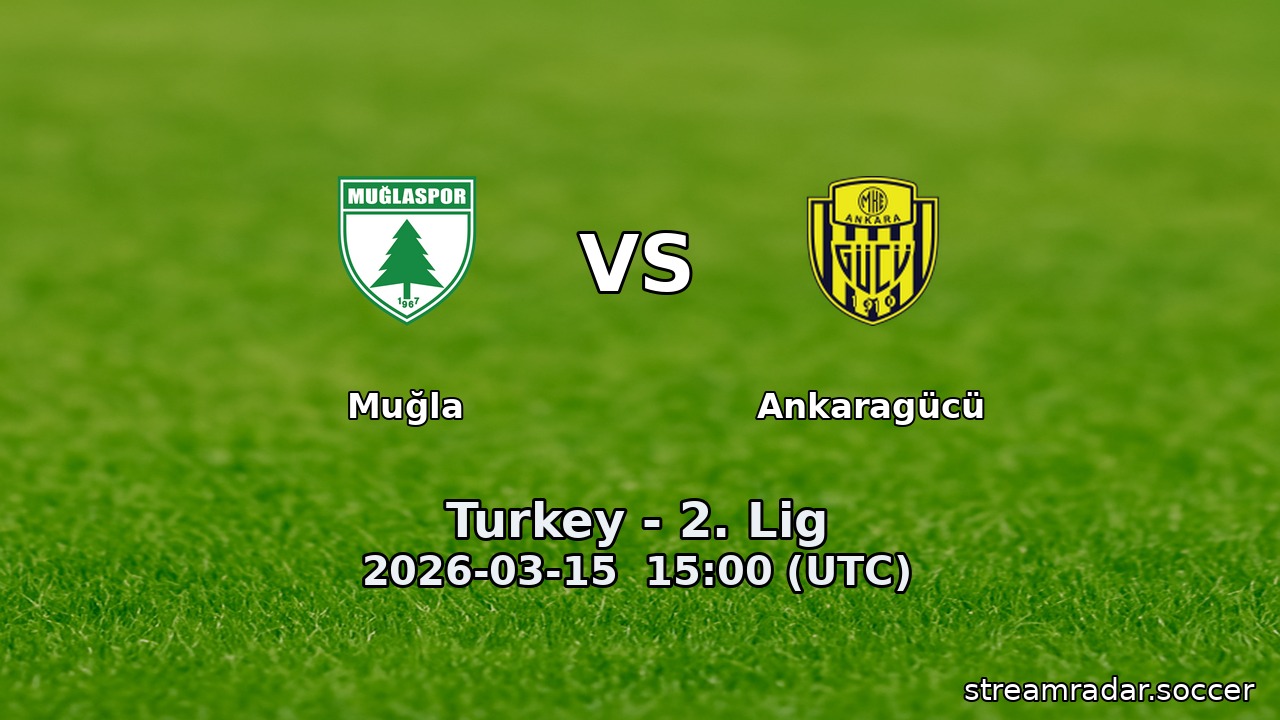 Muğla vs Ankaragücü