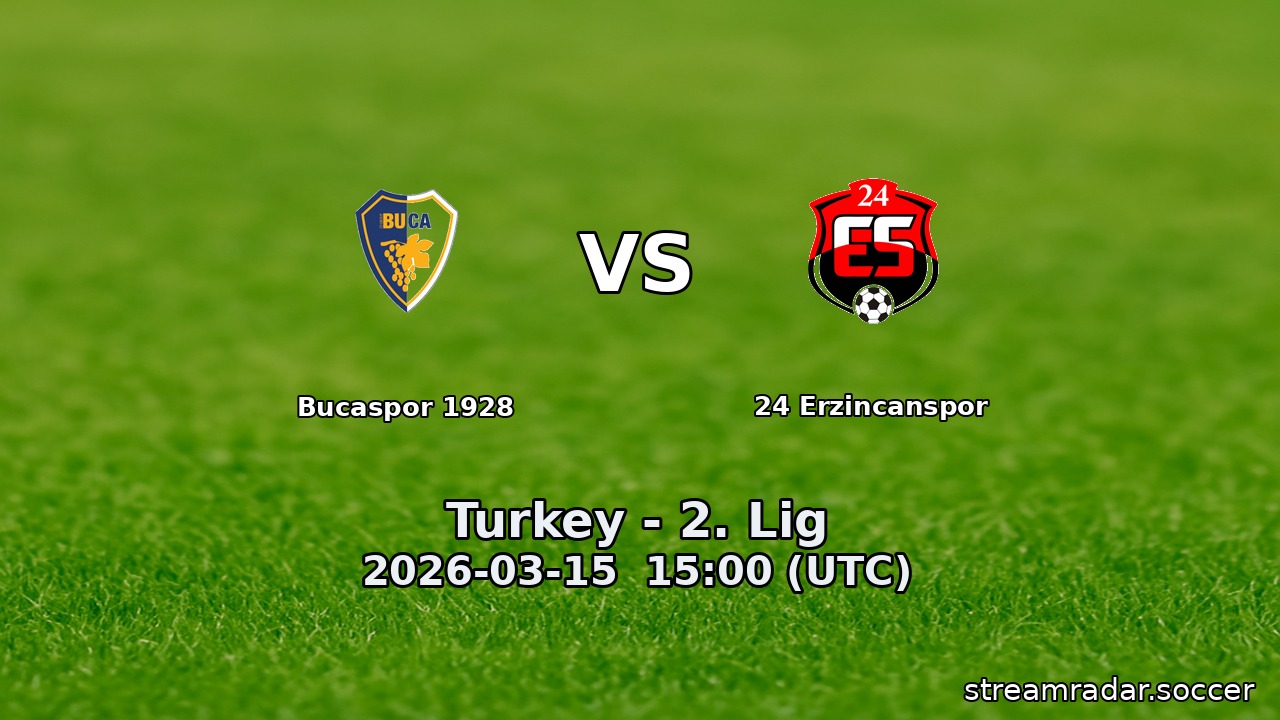 Bucaspor 1928 vs 24 Erzincanspor