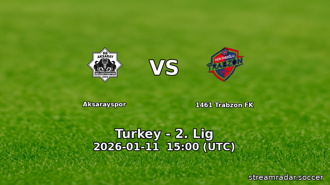 Aksarayspor vs 1461 Trabzon FK