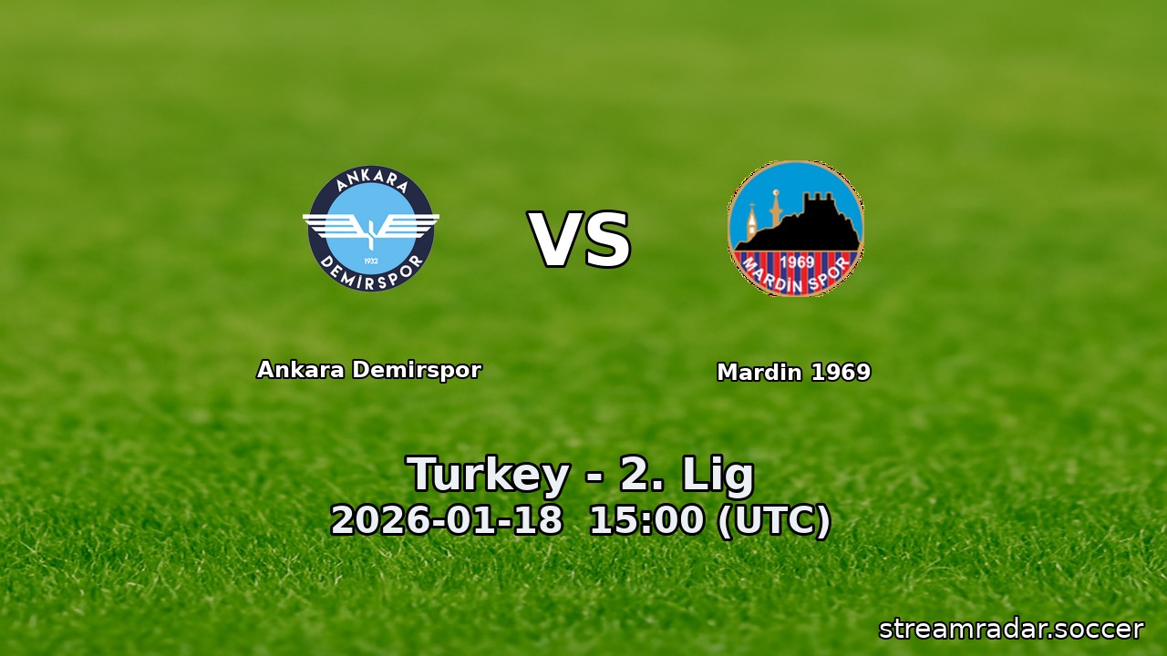 Ankara Demirspor vs Mardin 1969