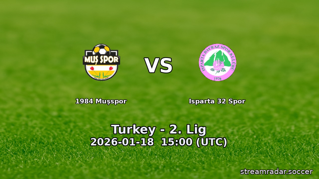 1984 Muşspor vs Isparta 32 Spor