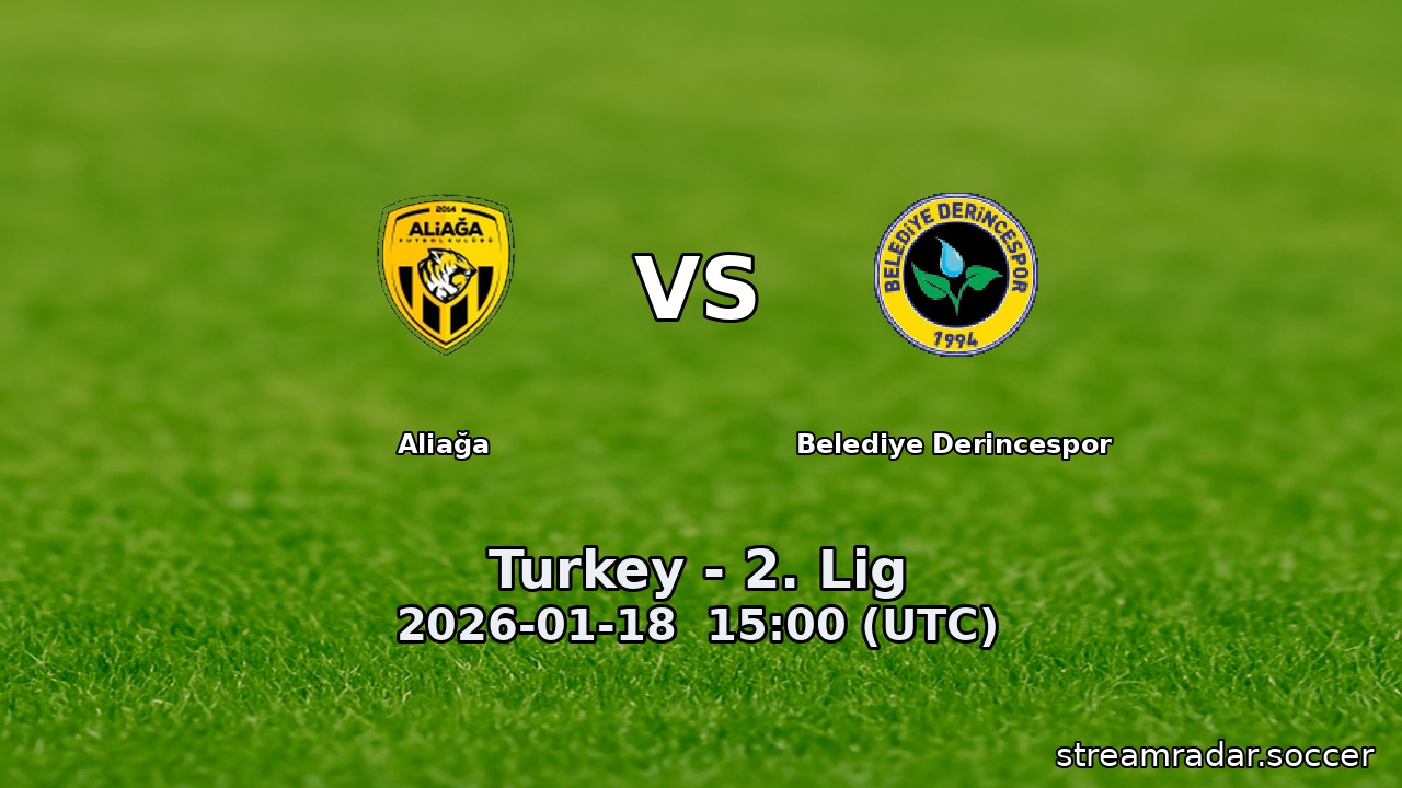 Aliağa vs Belediye Derincespor