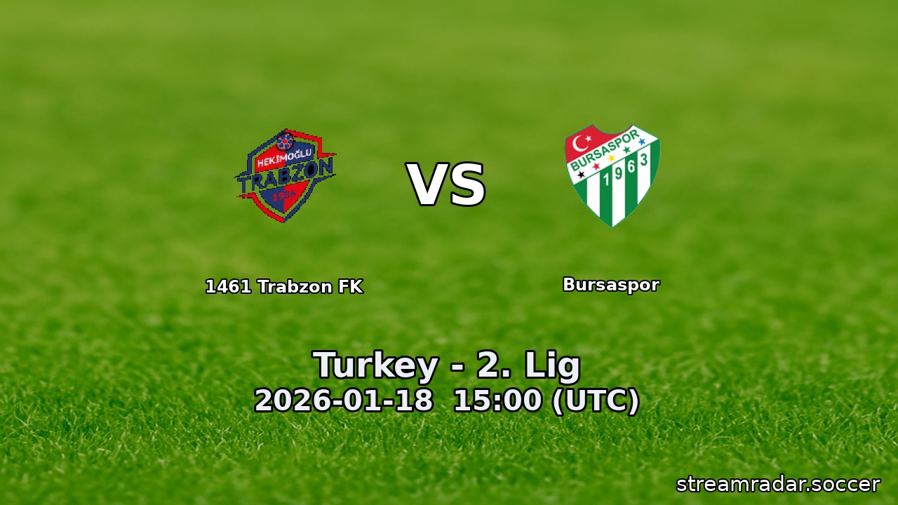 1461 Trabzon FK vs Bursaspor