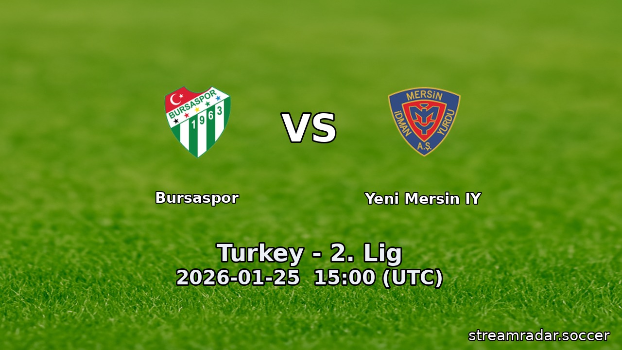Bursaspor vs Yeni Mersin IY