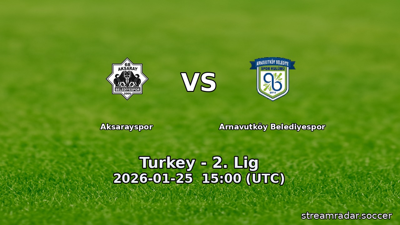 Aksarayspor vs Arnavutköy Belediyespor