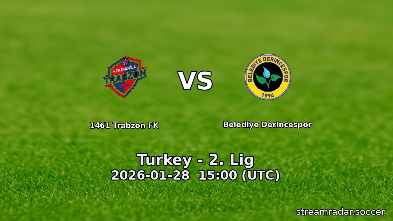 1461 Trabzon FK vs Belediye Derincespor