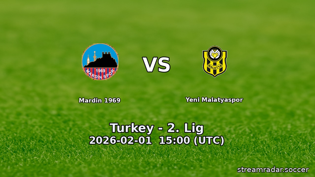 Mardin 1969 vs Yeni Malatyaspor