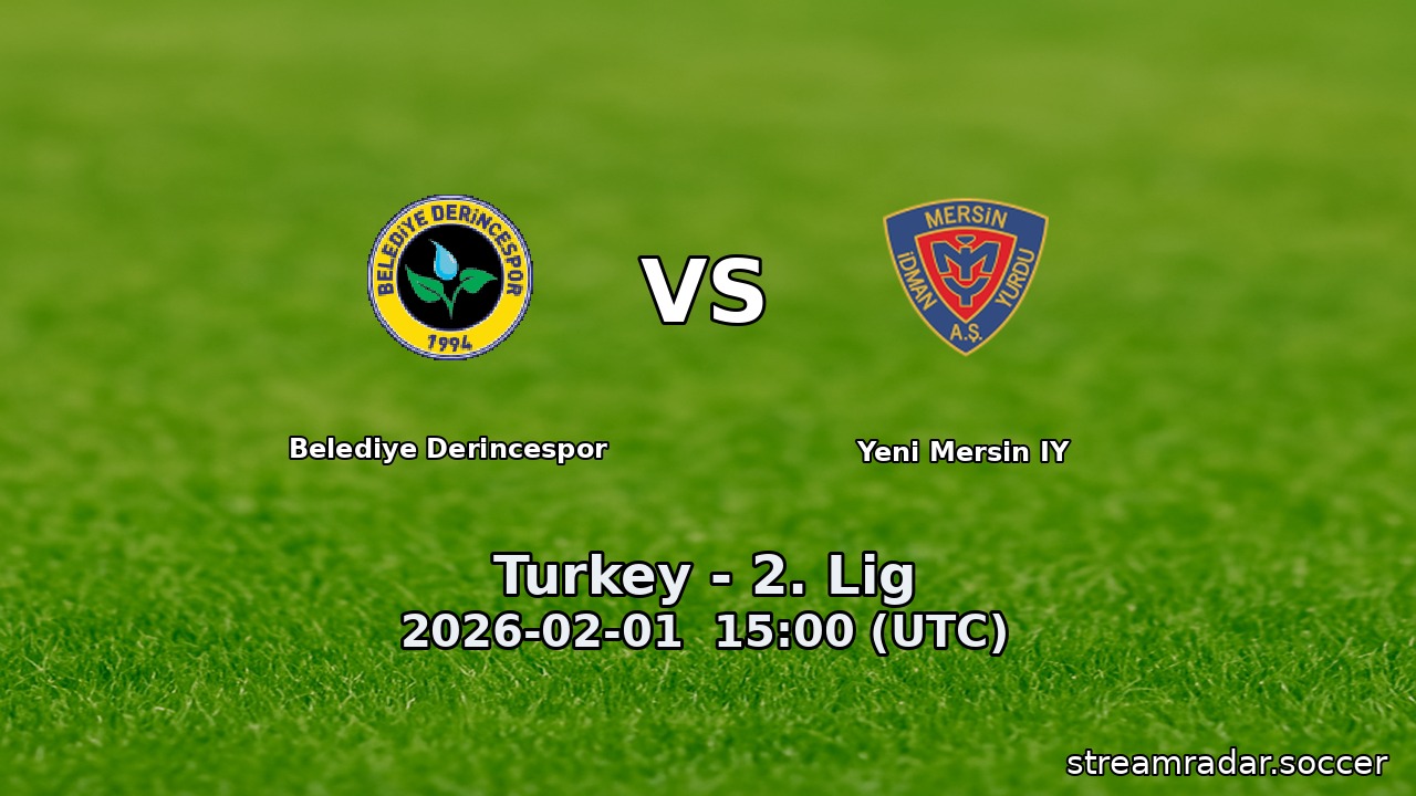 Belediye Derincespor vs Yeni Mersin IY