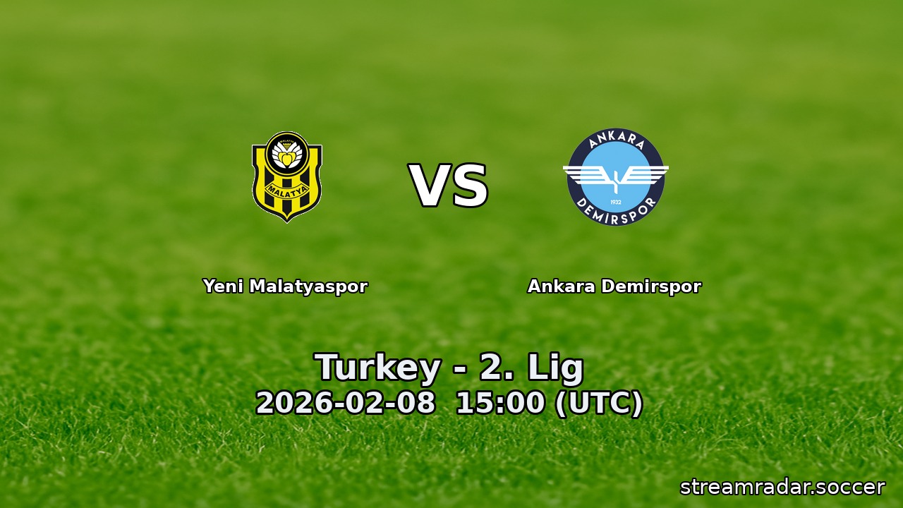 Yeni Malatyaspor vs Ankara Demirspor