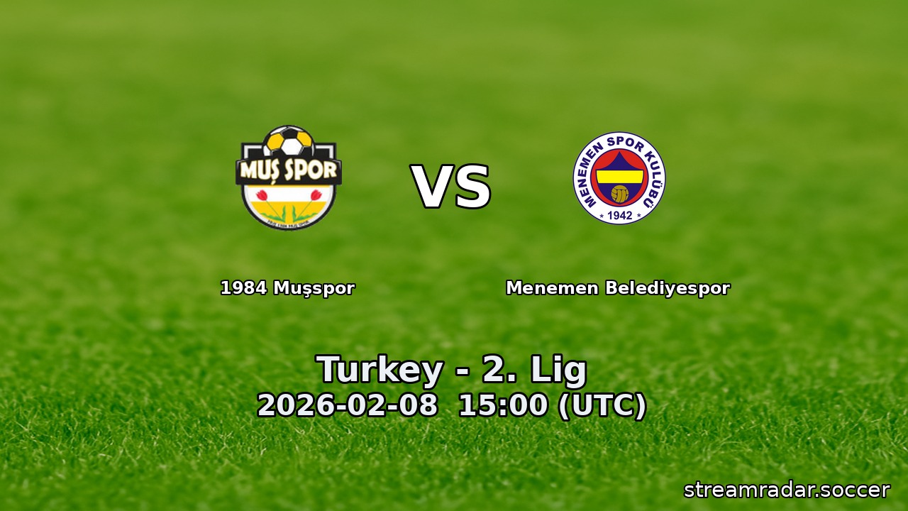 1984 Muşspor vs Menemen Belediyespor
