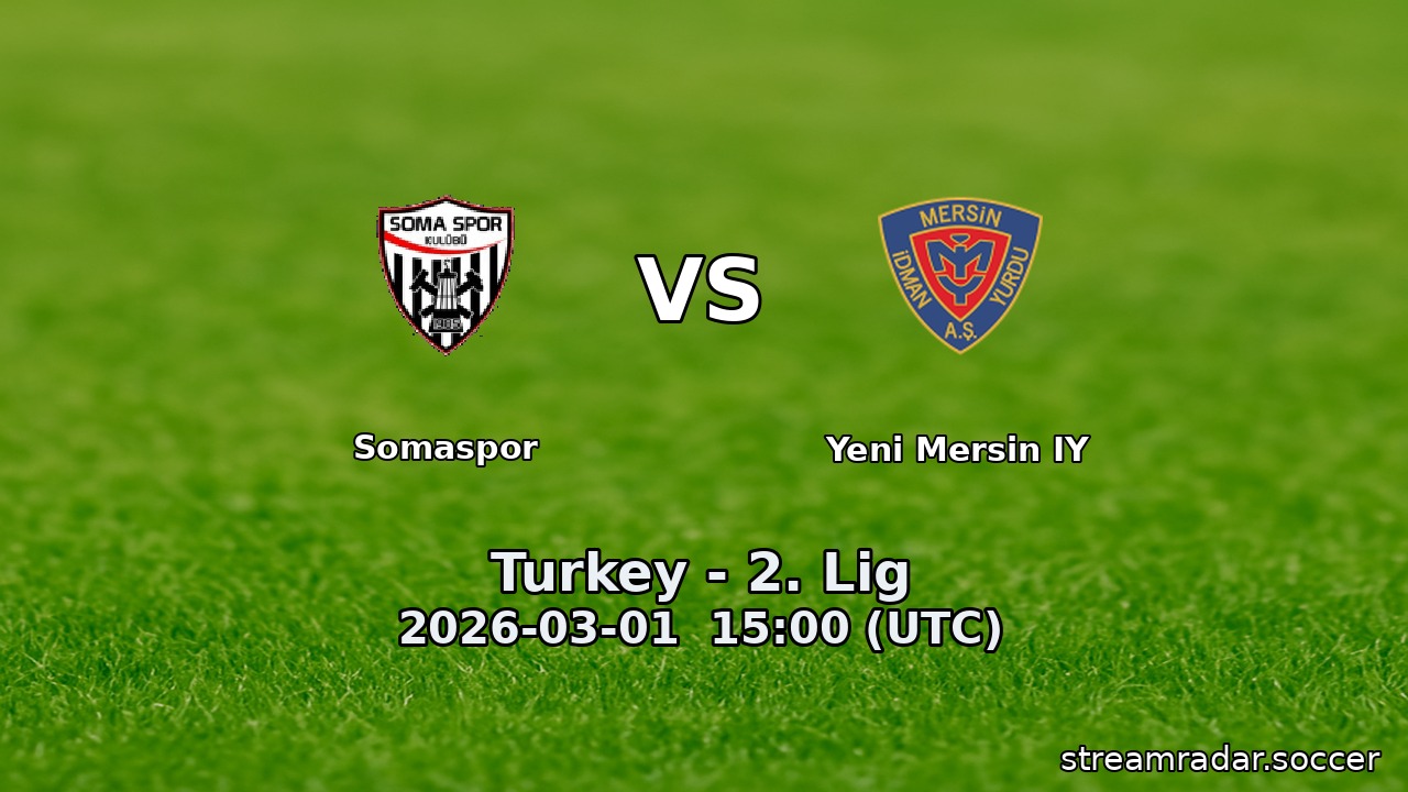 Somaspor vs Yeni Mersin IY