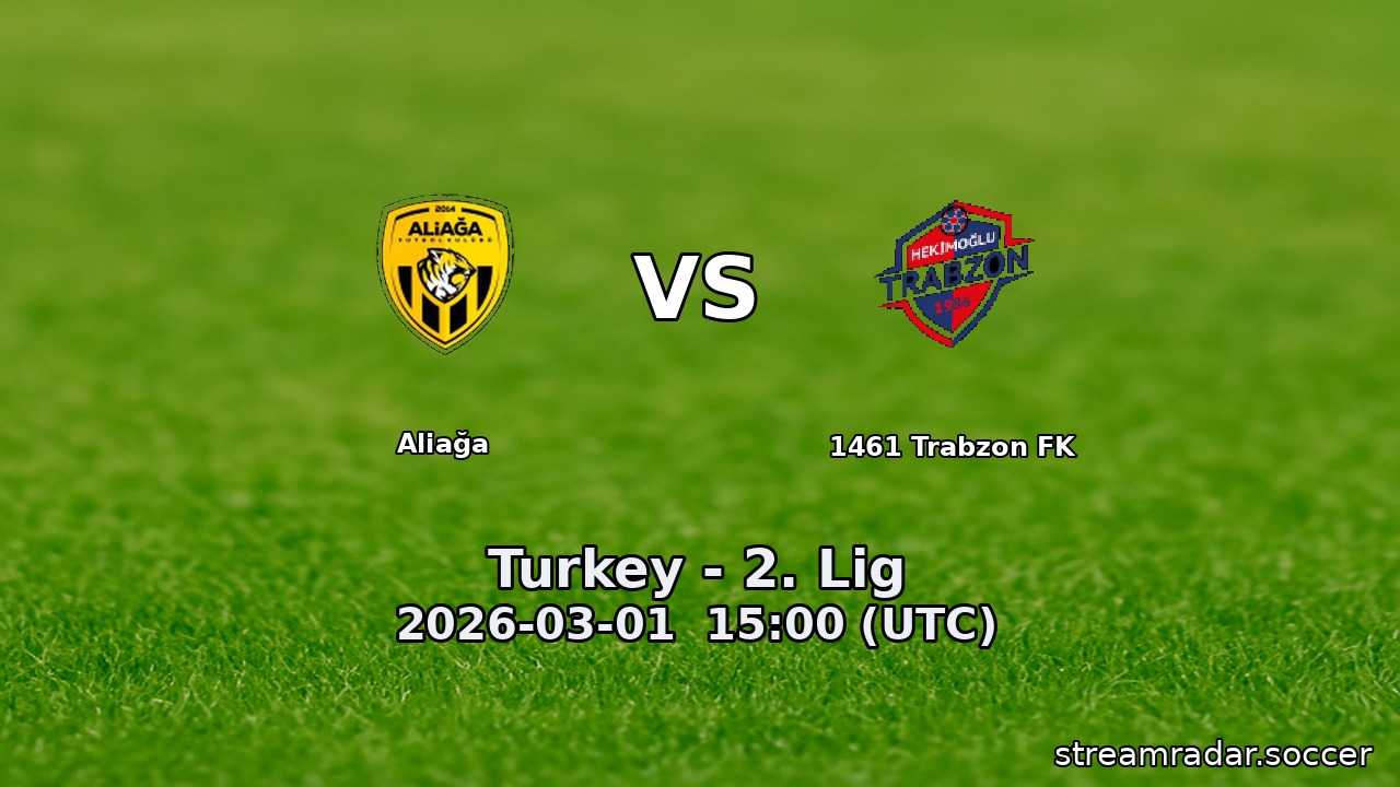 Aliağa vs 1461 Trabzon FK