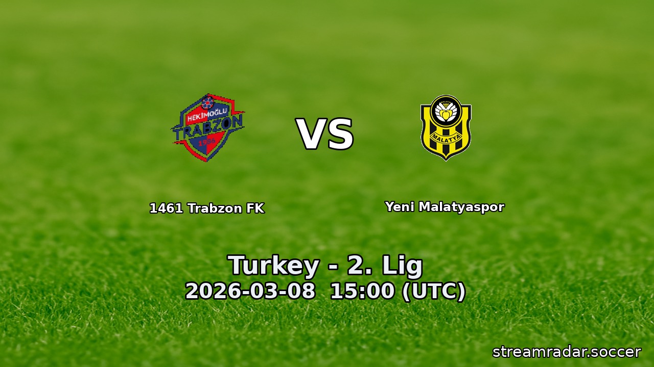 1461 Trabzon FK vs Yeni Malatyaspor