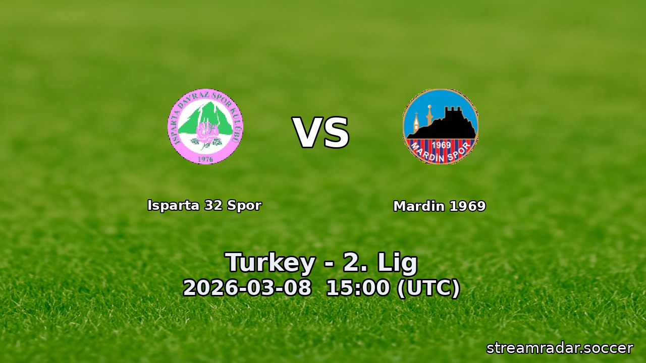 Isparta 32 Spor vs Mardin 1969