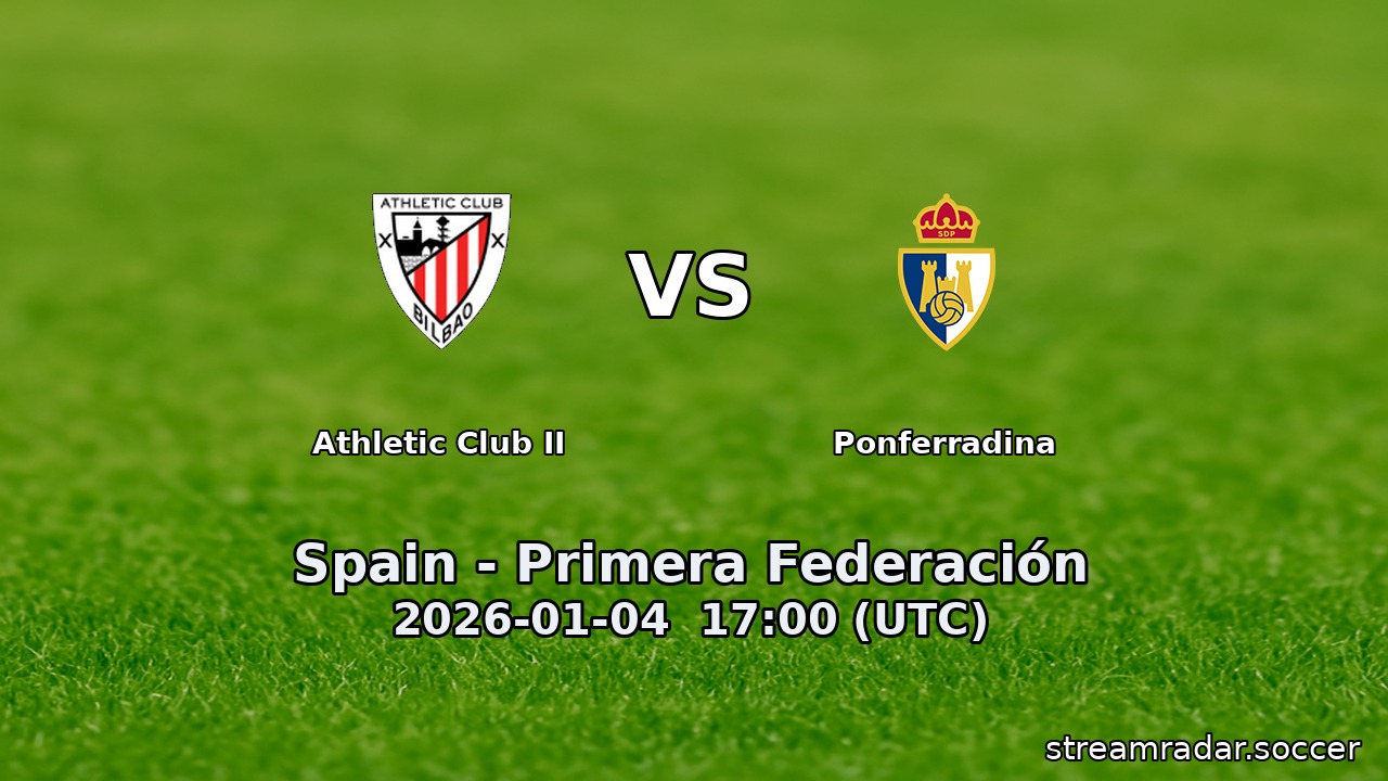 Athletic Club II vs Ponferradina