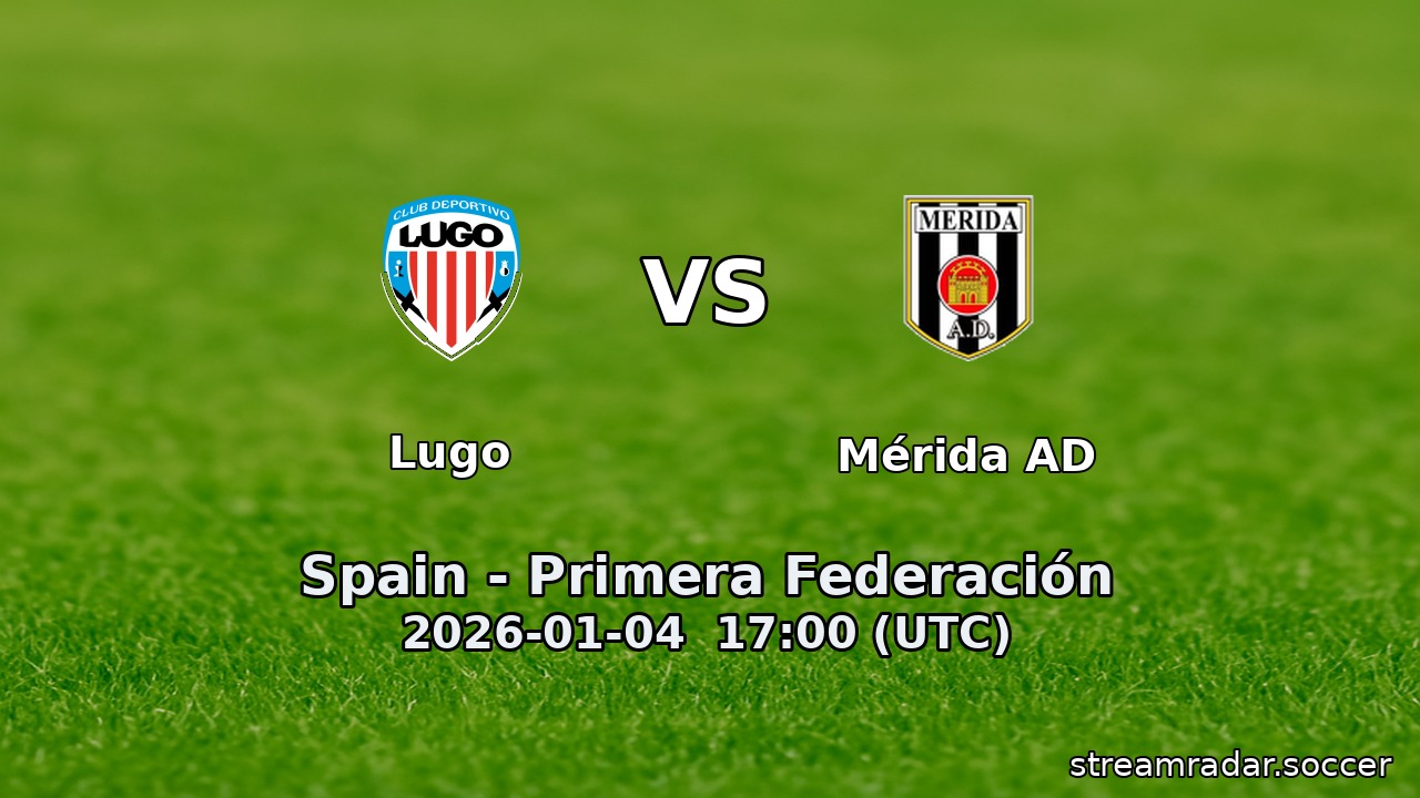 Lugo vs Mérida AD