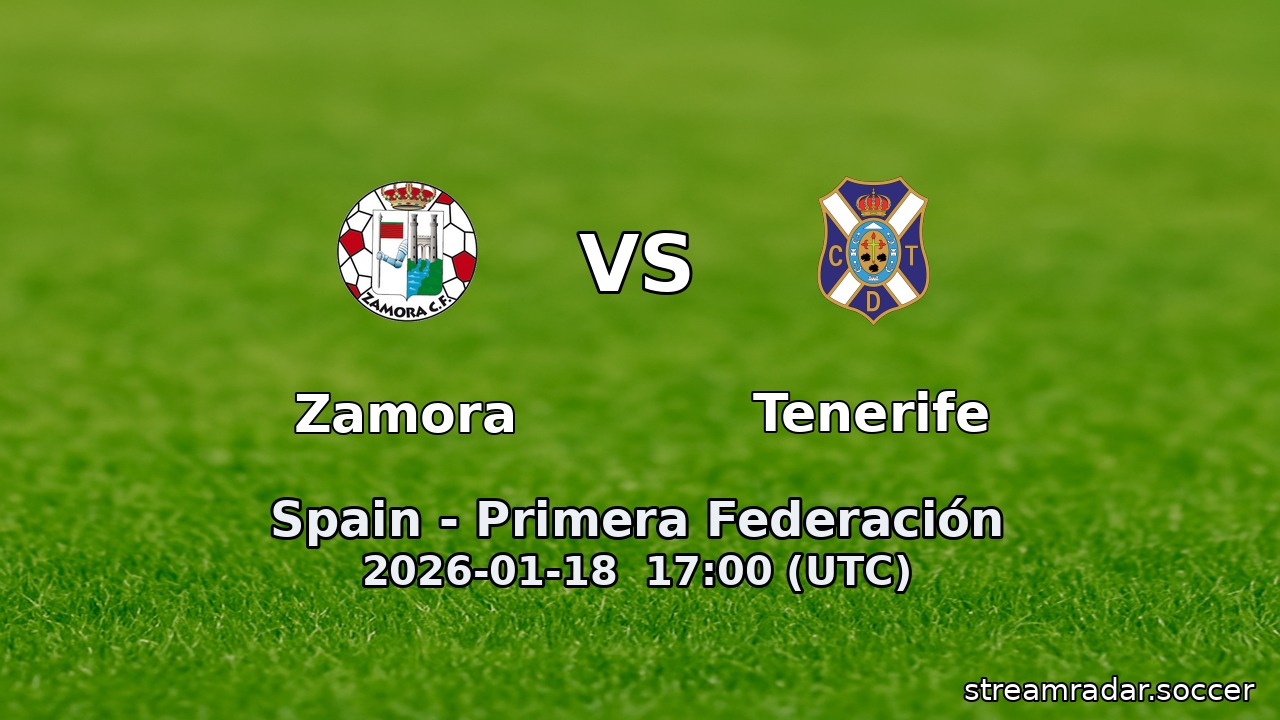 Zamora vs Tenerife