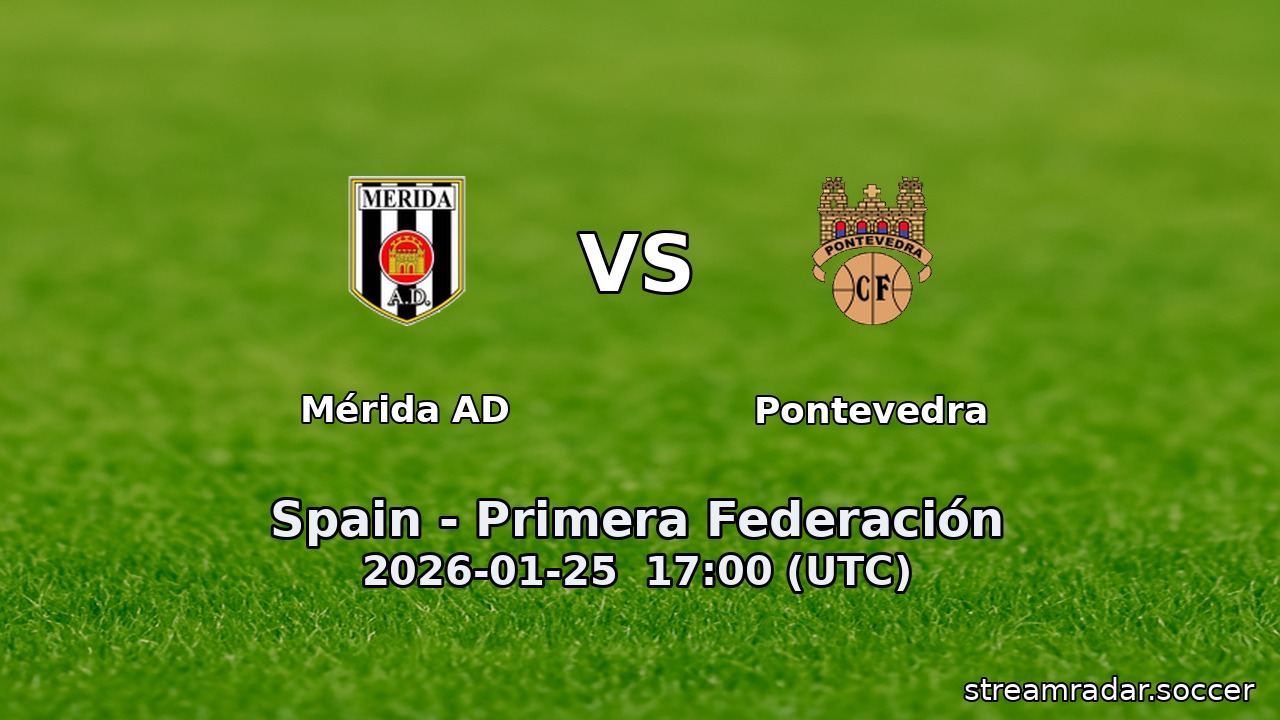 Mérida AD vs Pontevedra