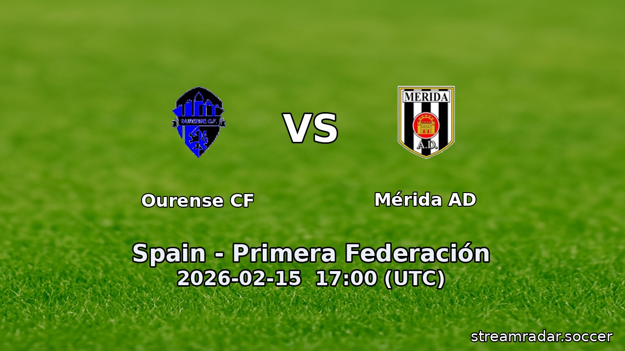 Ourense CF vs Mérida AD