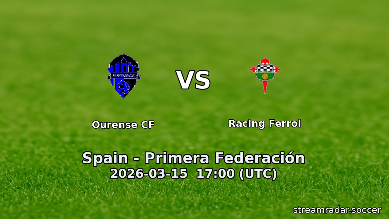 Ourense CF vs Racing Ferrol