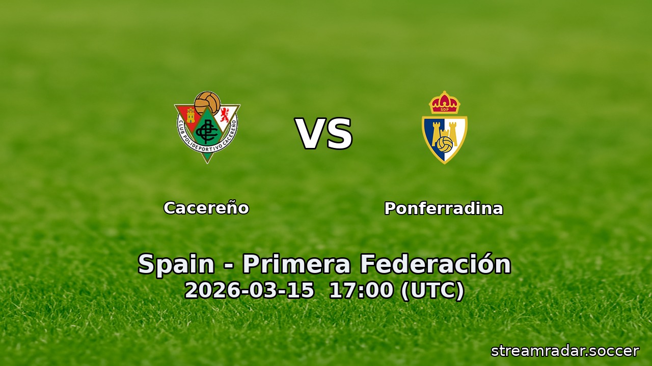 Cacereño vs Ponferradina