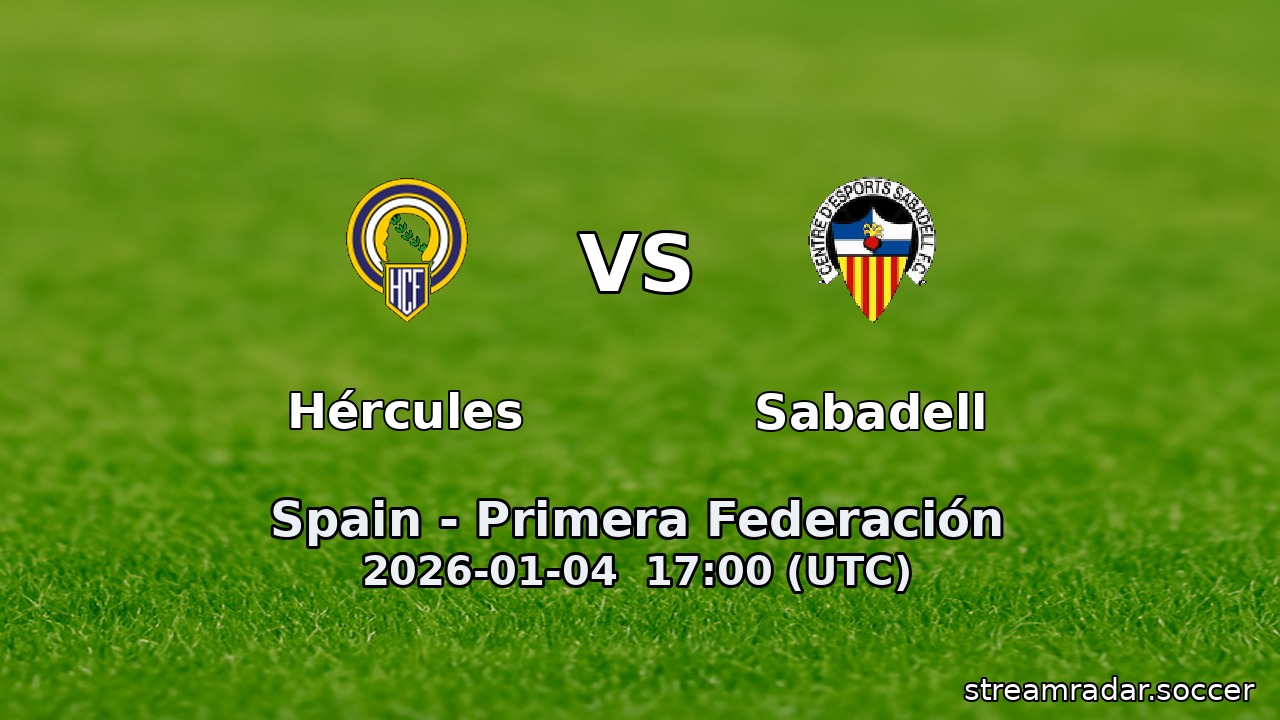 Hércules vs Sabadell