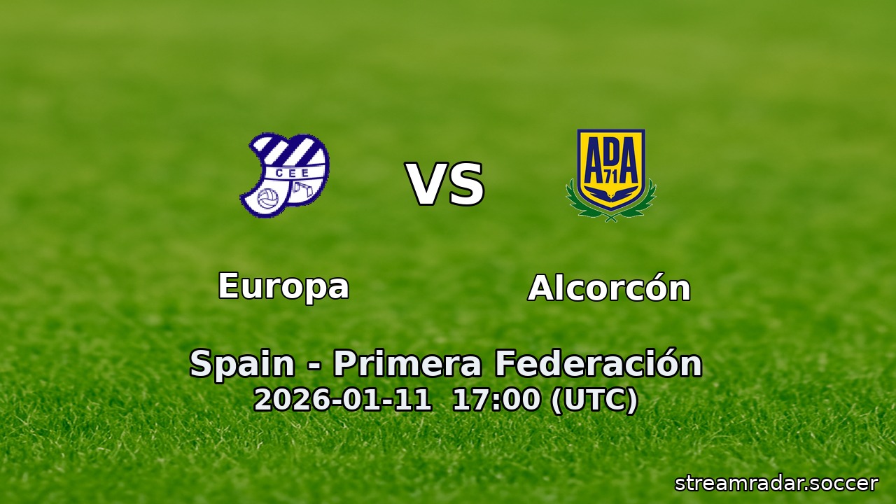 Europa vs Alcorcón