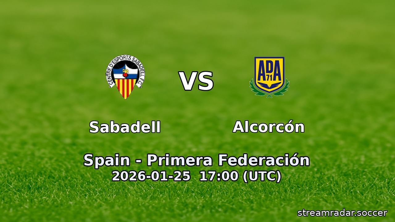Sabadell vs Alcorcón