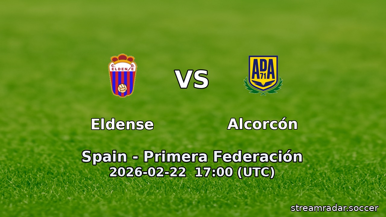 Eldense vs Alcorcón
