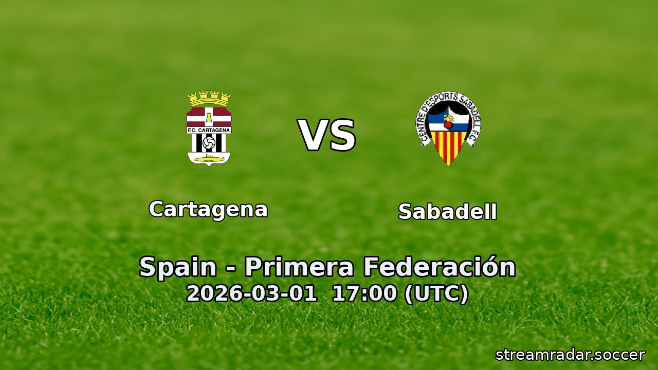 Cartagena vs Sabadell
