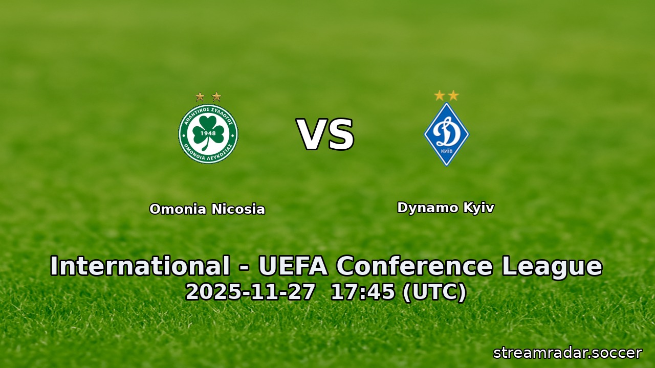 Omonia Nicosia vs Dynamo Kyiv