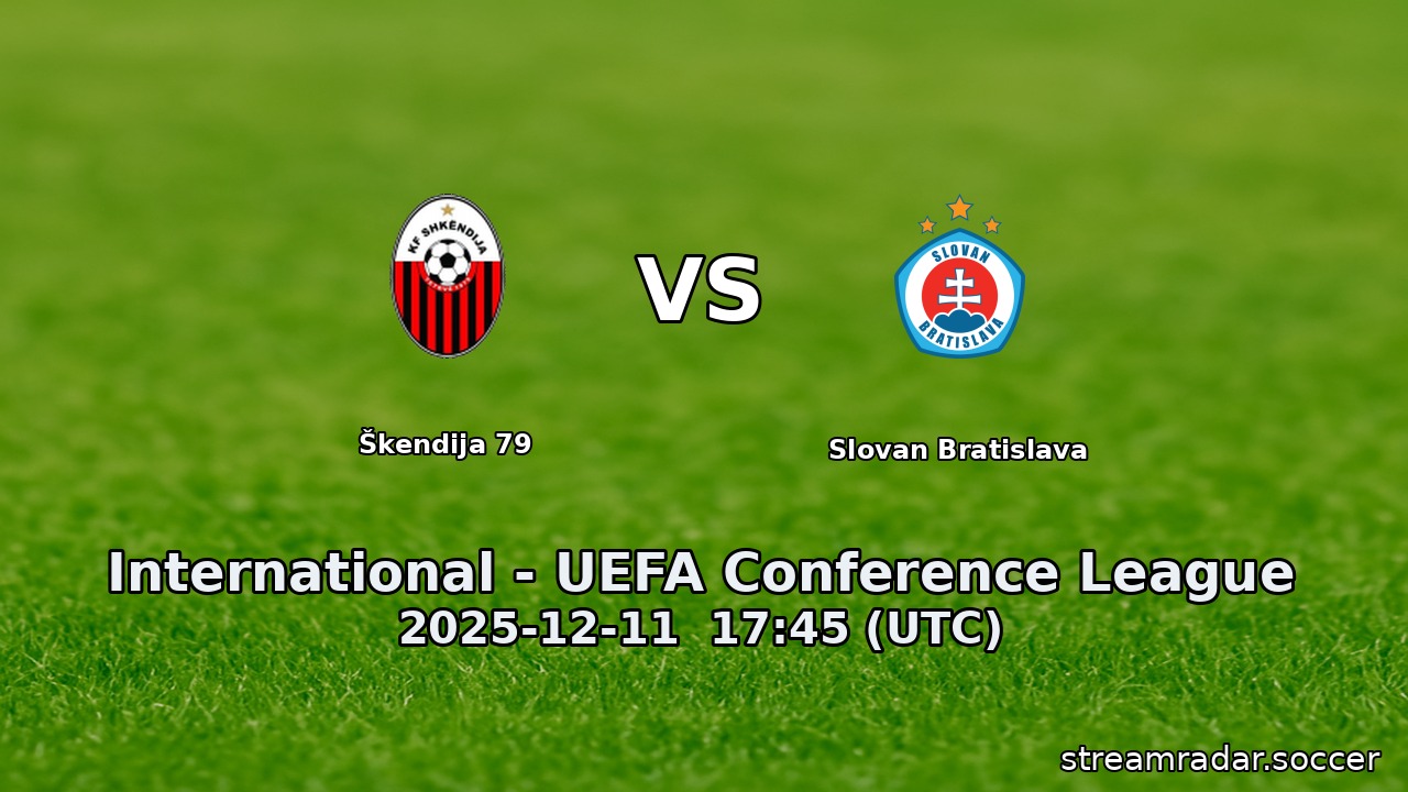 Škendija 79 vs Slovan Bratislava