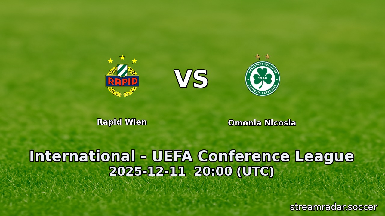 Rapid Wien vs Omonia Nicosia