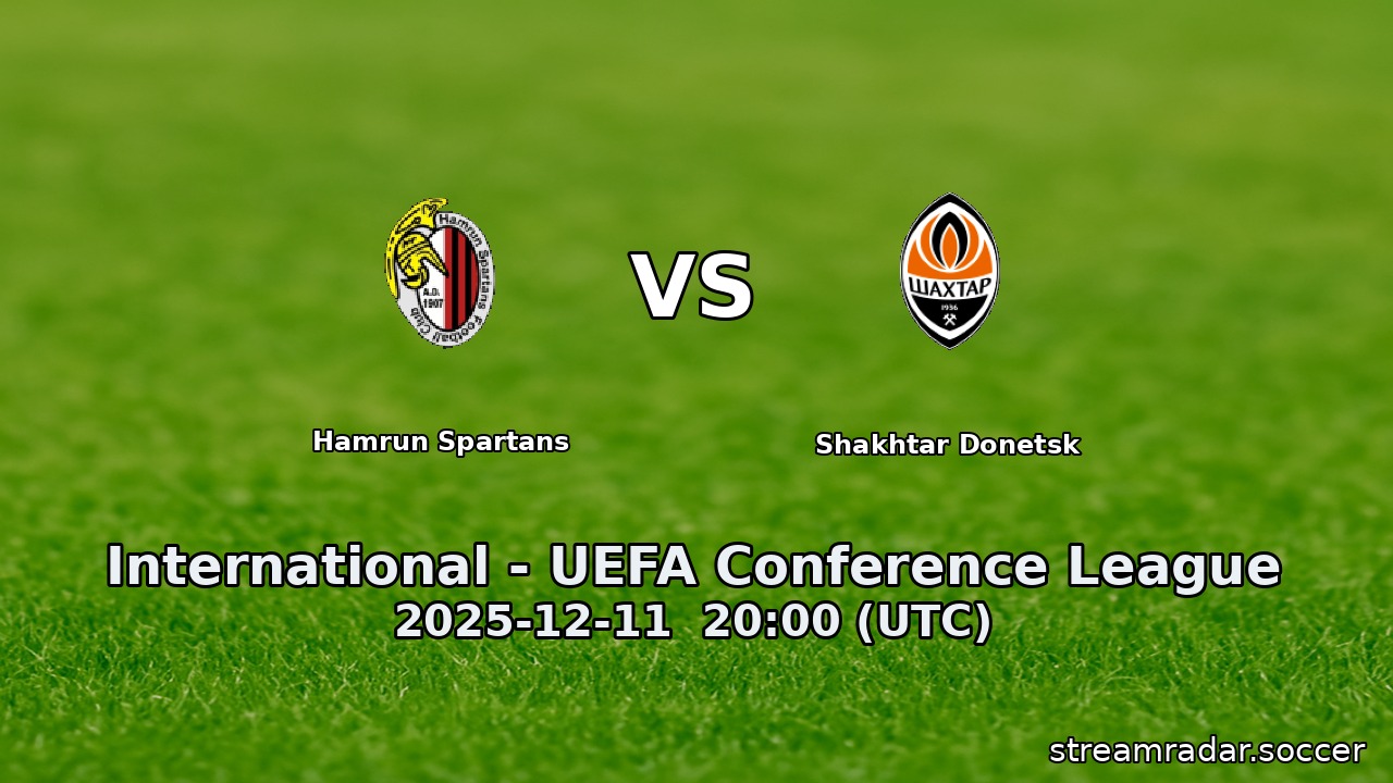 Hamrun Spartans vs Shakhtar Donetsk