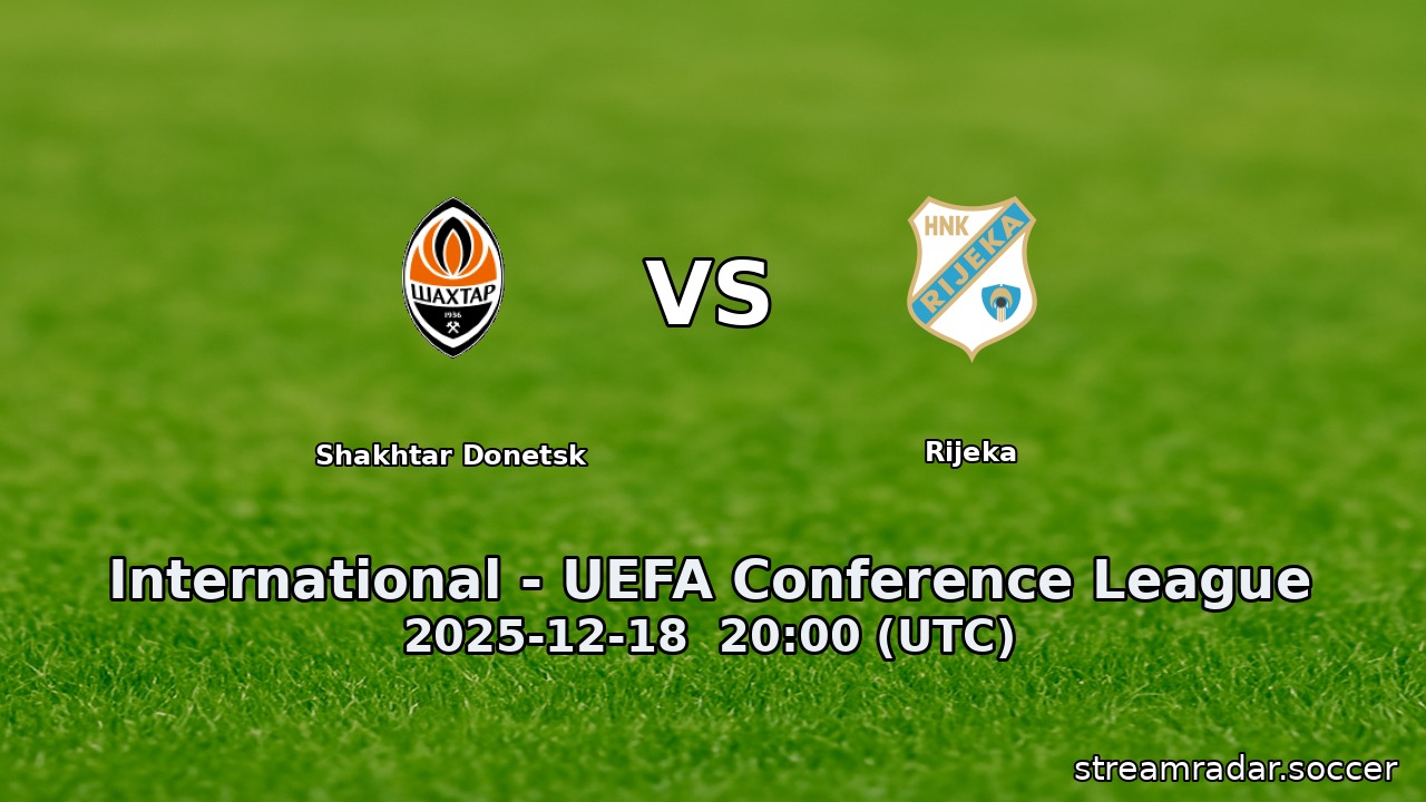 Shakhtar Donetsk vs Rijeka