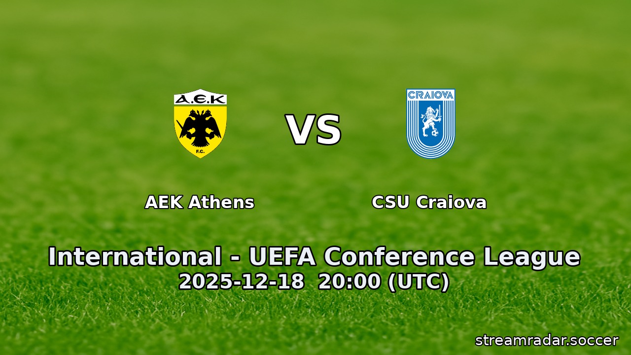 AEK Athens vs CSU Craiova