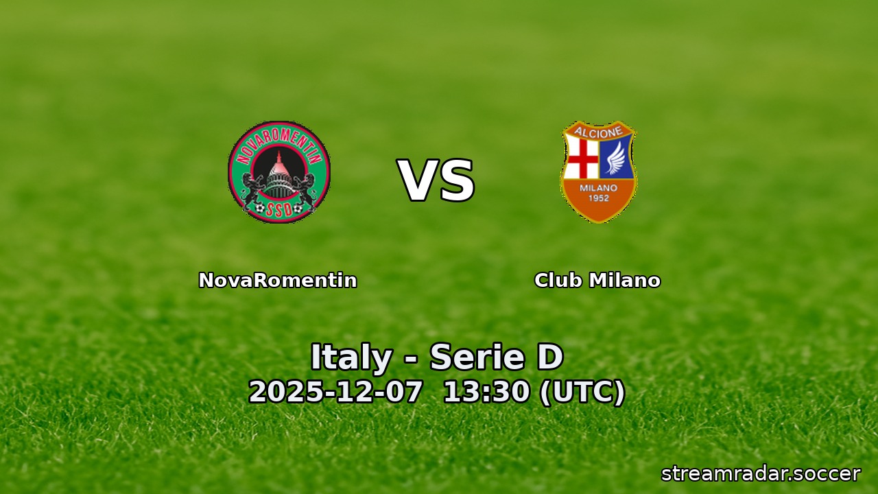 NovaRomentin vs Club Milano