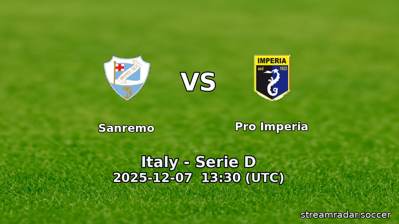 Sanremo vs Pro Imperia