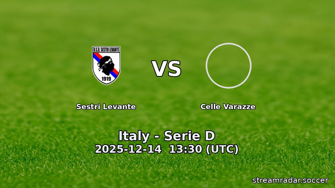Sestri Levante vs Celle Varazze