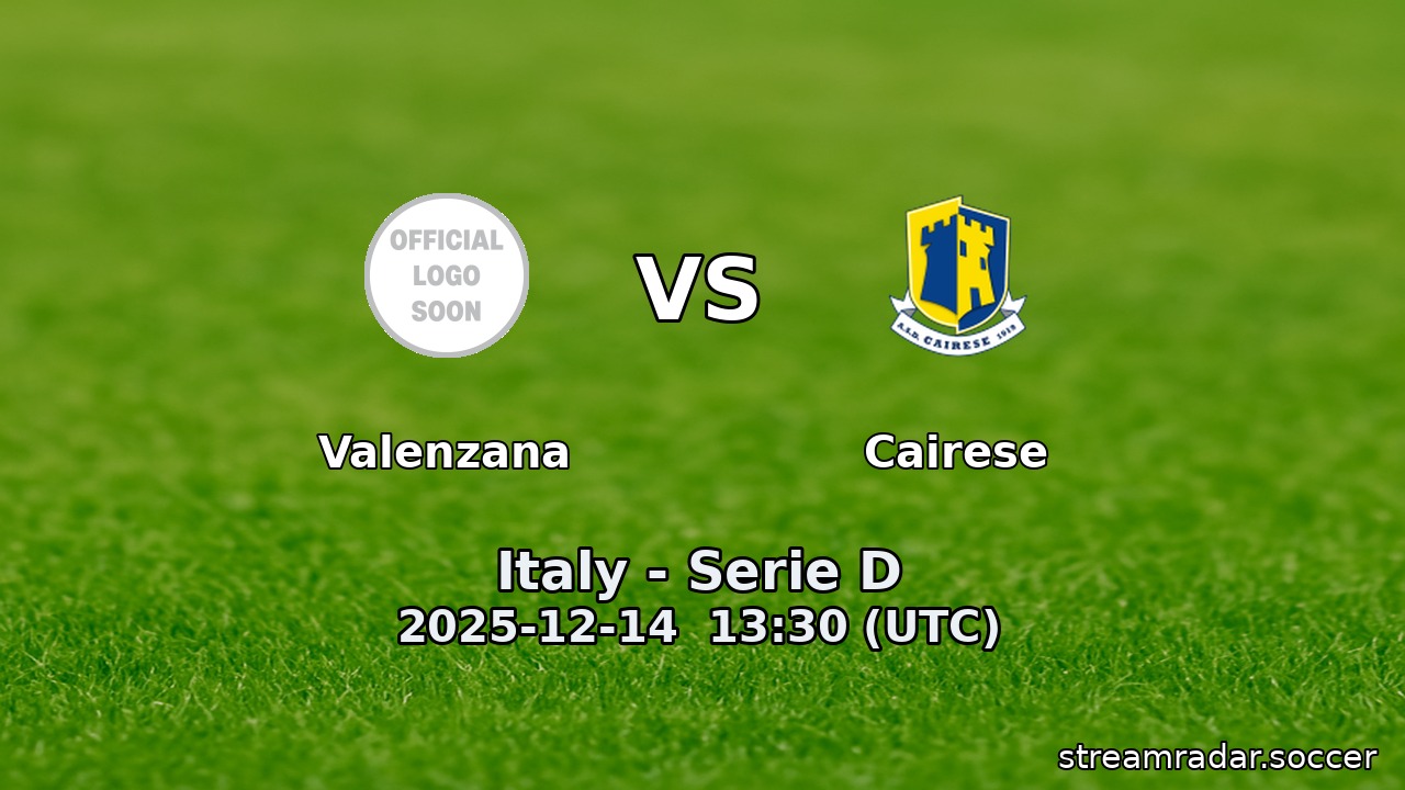 Valenzana vs Cairese